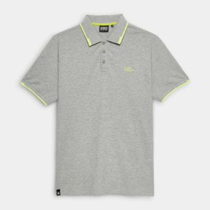 Polo MUNICH slam lifestyle de algodón organico-viscosa gris