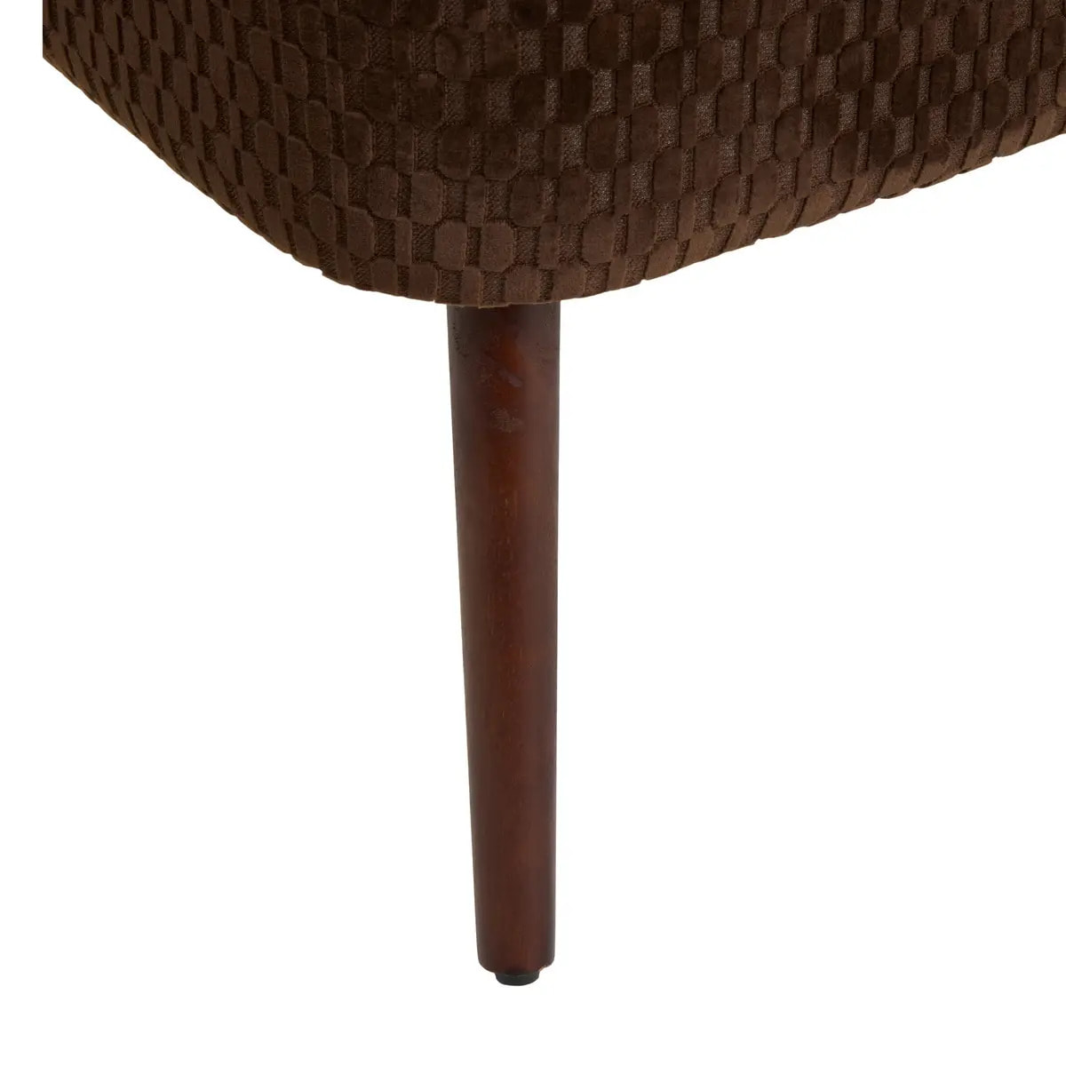 Fauteuil Chiara velours H.80cm marron