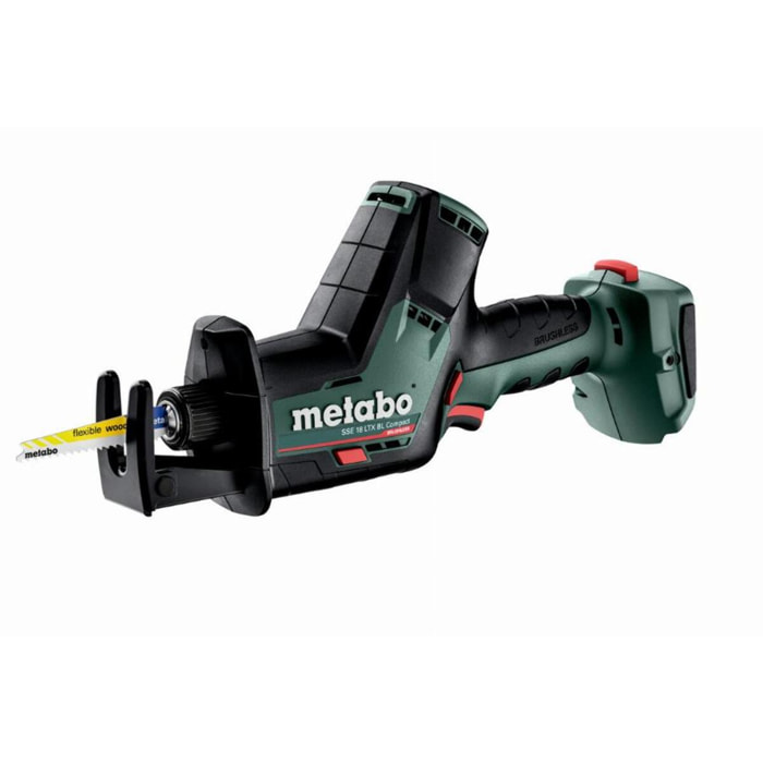 Scie sabre METABO SSE 18 LTX BL Compact sans batterie ni chargeur + coffret MetaBox - 602366840