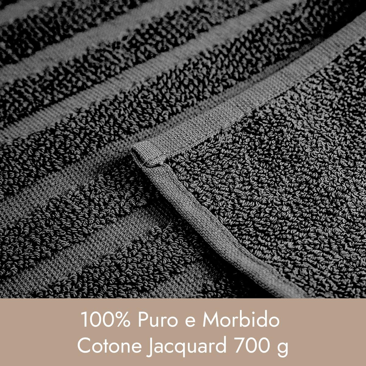 INTRECCI HOME Tappeto Bagno, in Puro Cotone 700 g, , Morbidezza Extra, Assorbenza Superiore, Elegante e Durevole