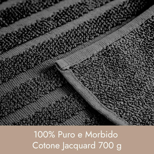 INTRECCI HOME Tappeto Bagno, in Puro Cotone 700 g, , Morbidezza Extra, Assorbenza Superiore, Elegante e Durevole