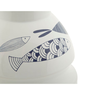 VASO CERAMICA FISH CM Ø 21X31