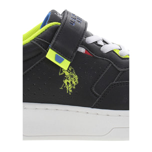 Sneakers U.S. Polo Assn. nero-verde lime