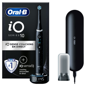 Oral-B iO 10 - Avec Etui de Voyage Chargeur - Noire - Brosse À Dents Électrique