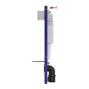 WC-Komplettset Schwarz Matt mit Vorwandelement ECO 2L, Rimless Hänge-WC & SoftClose-Sitz (STECE14BMT01-IN)