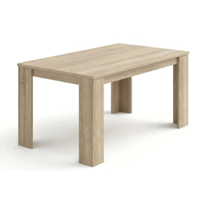 Mesa de comedor fija en roble canadian 140X80 cm Naya Roble Canadian