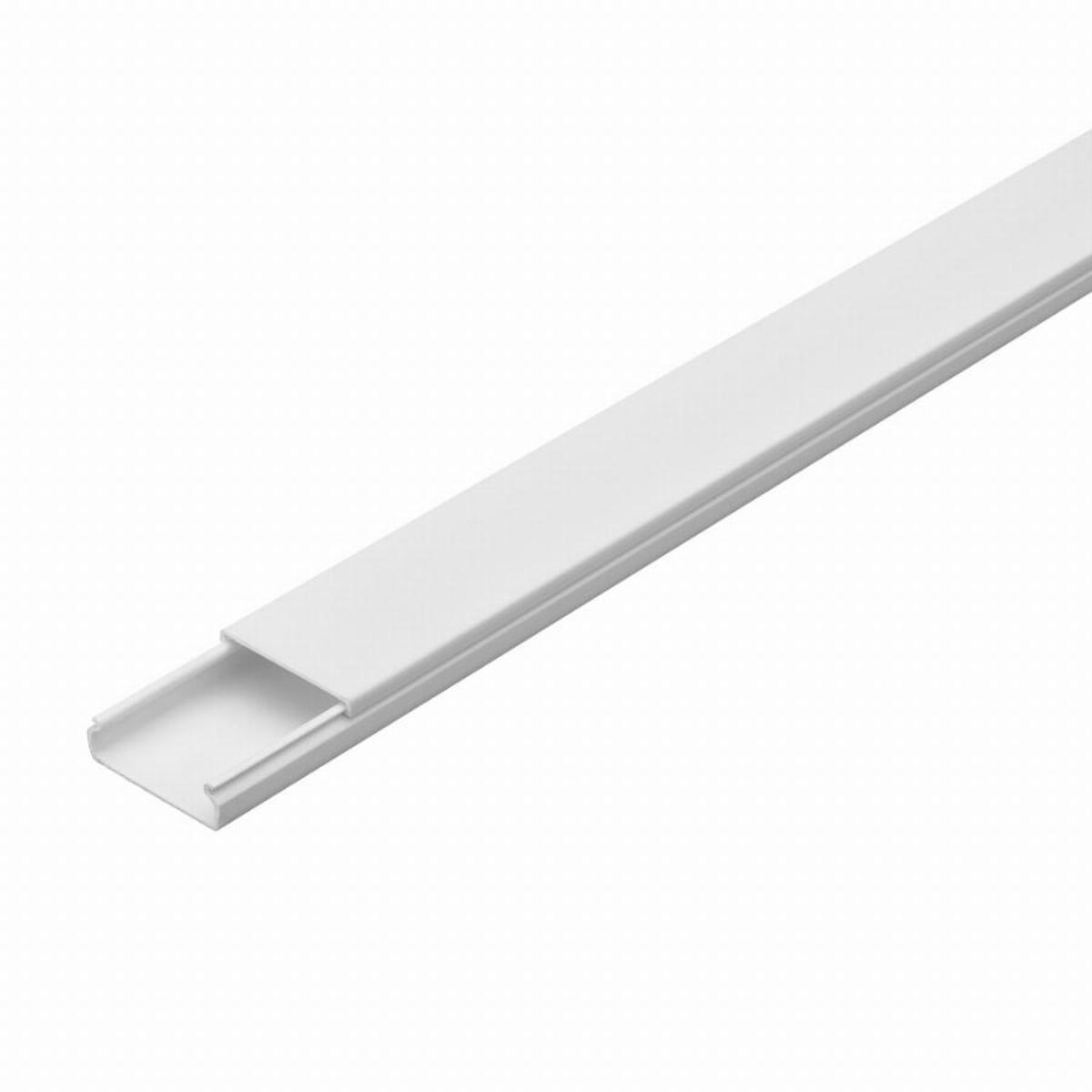 Moulure monocanale L.2 m x larg.32 x prof.16 mm DEBFLEX Blanc - 435002