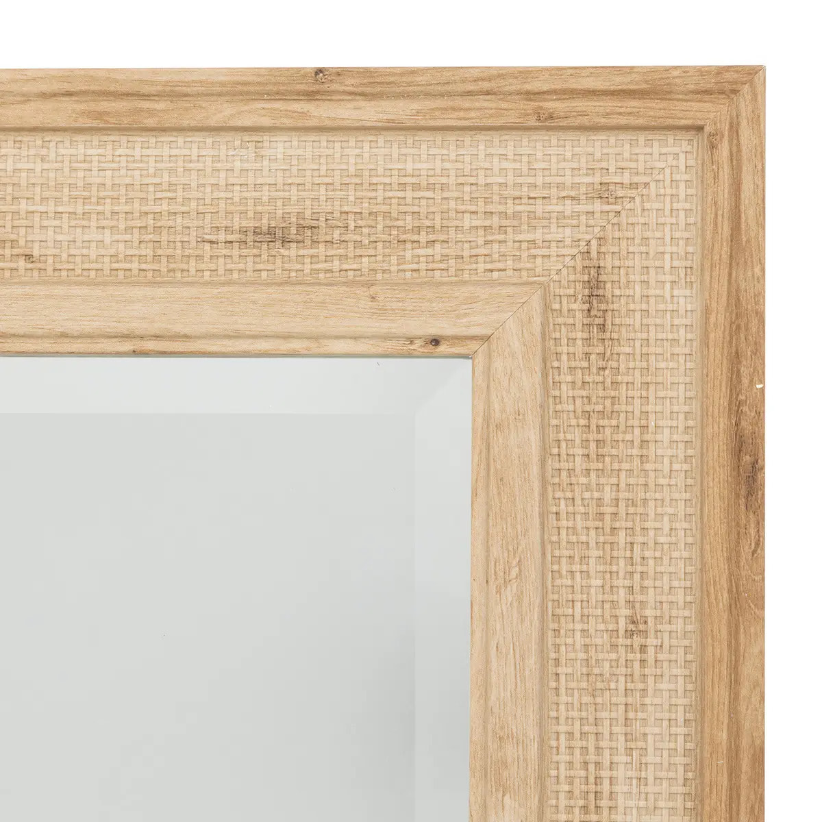 Miroir en cannage "Joanna" marron 195x72cm