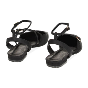 Ballerine Slingback nere in lycra