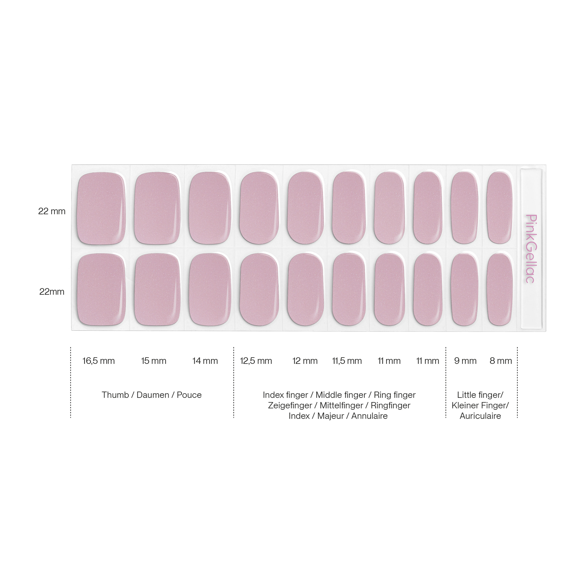 Stickers gel - 0021 Pearly Pink