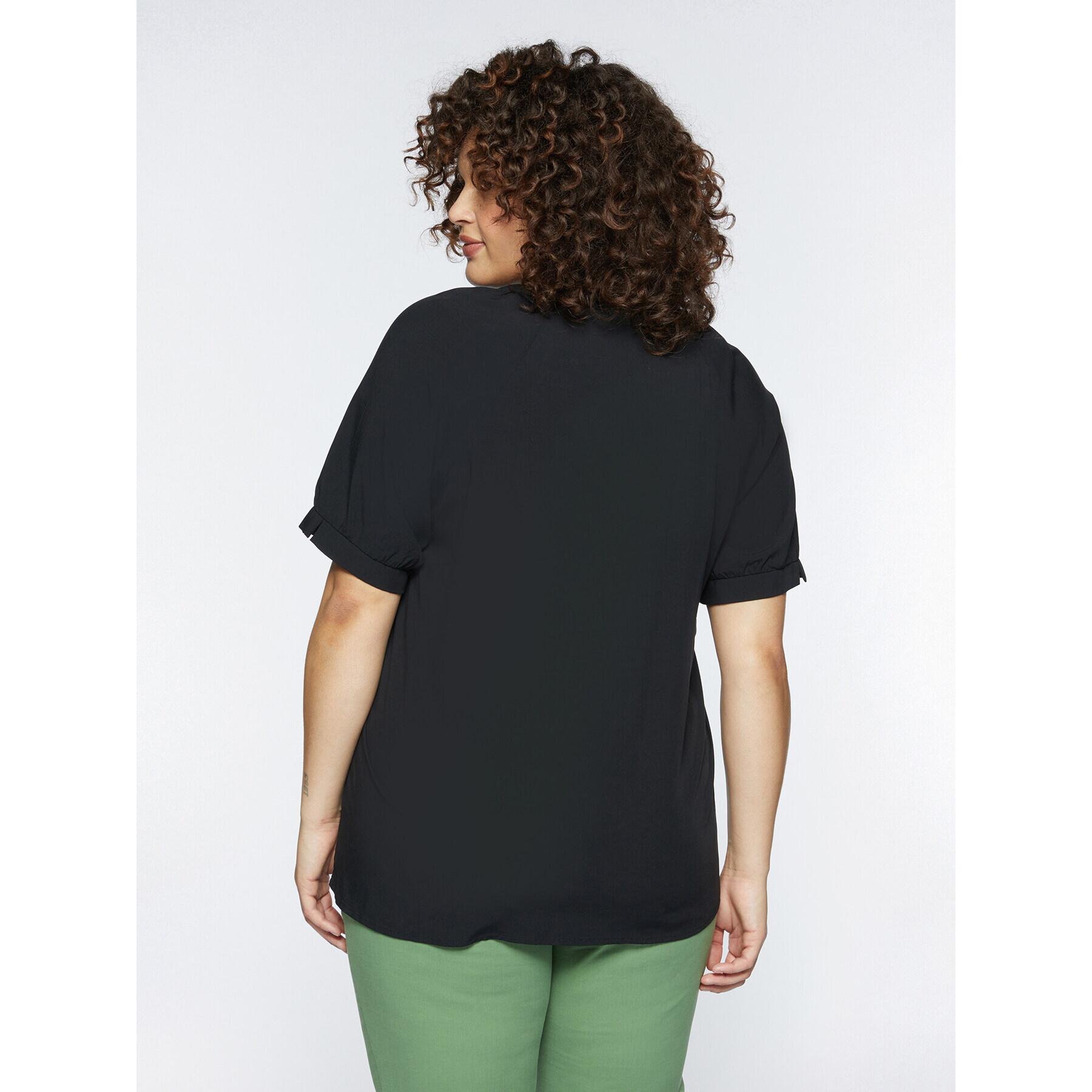 Fiorella Rubino - Blusa de viscosa ECOVERO™ - Negro