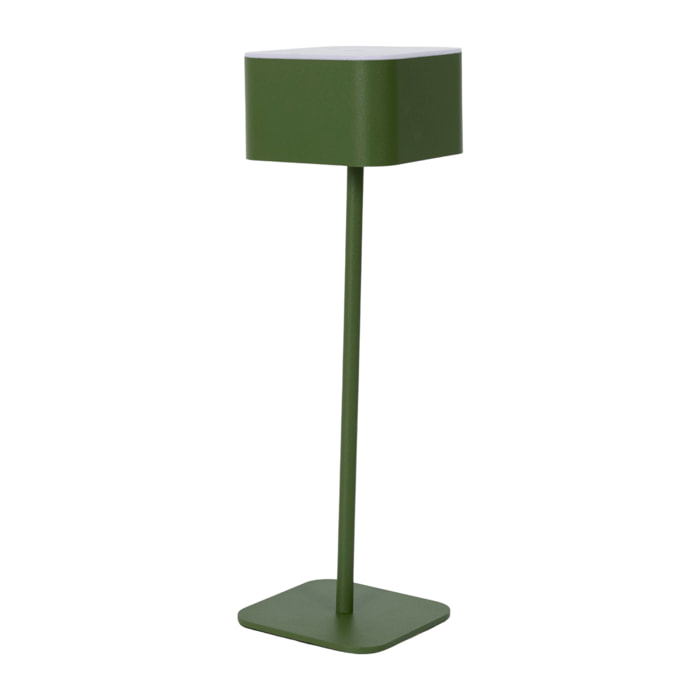 Lampe - HOME DECO FACTORY - Tactile - Rechargeable - Verte