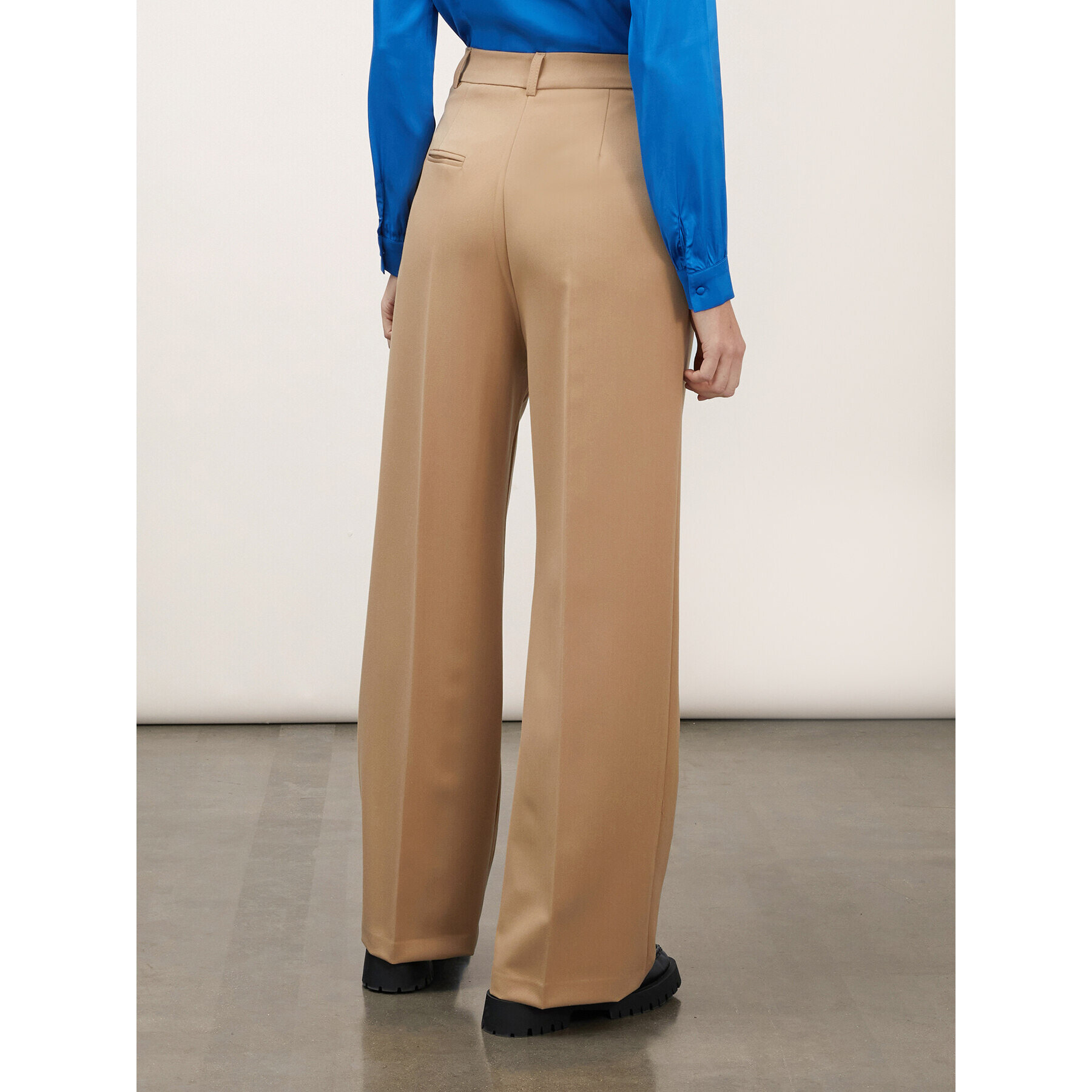 Motivi - Pantaloni palazzo con piega stirata - Beige