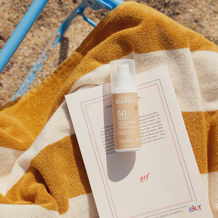 Solaire SPF50 - Crème Solaire Teintée Prévention Anti-Taches Bio 50ml