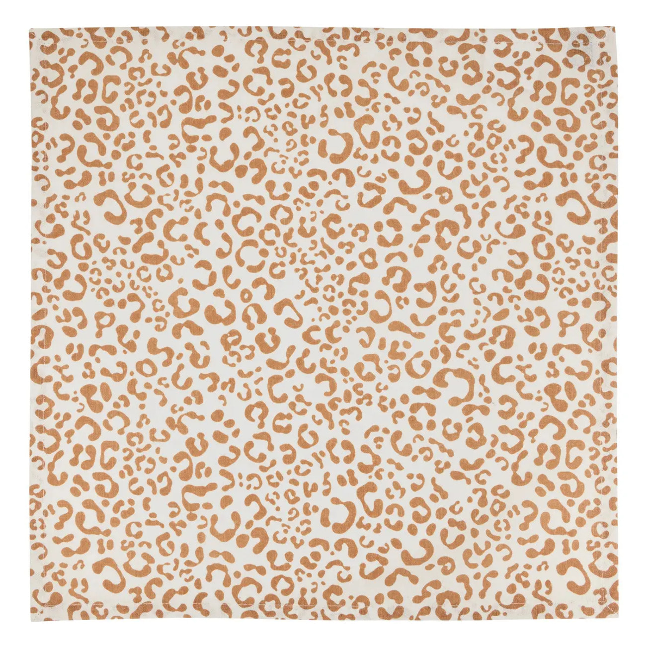 4 serviettes Leopadi beige lin L40xp40xH0,1cm