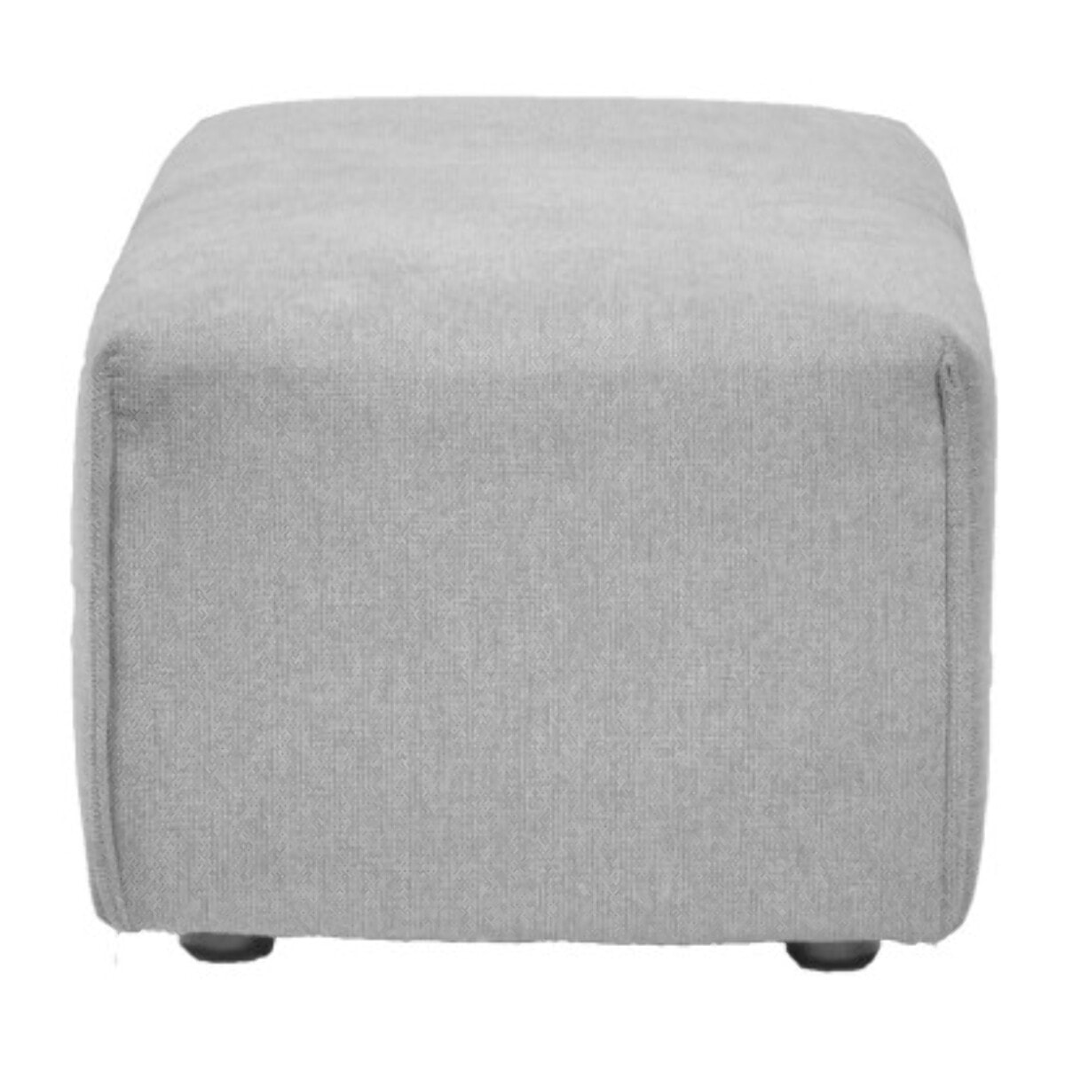 Pouf en tissu gris pour canapé modulable - FINN