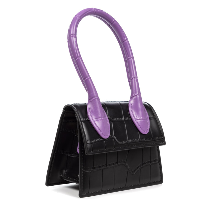 Borsa a mano Villamassargia mini, in pvc con manico frontale