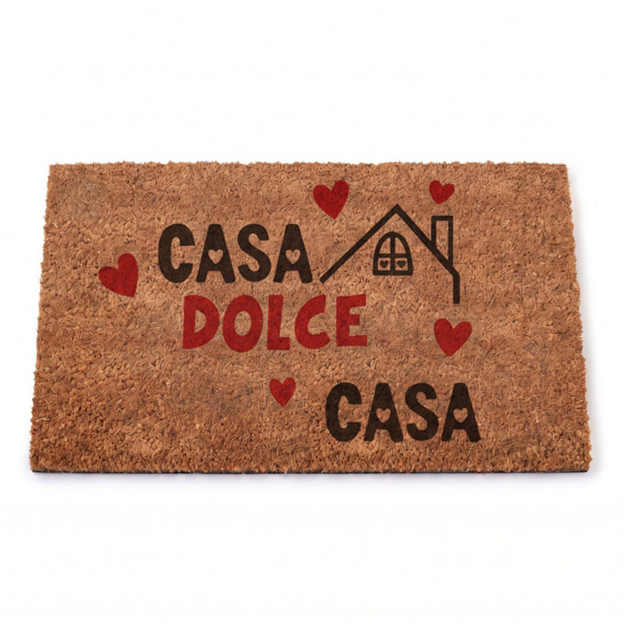Zerbino Casa Dolce Casa in cocco - Multicolore