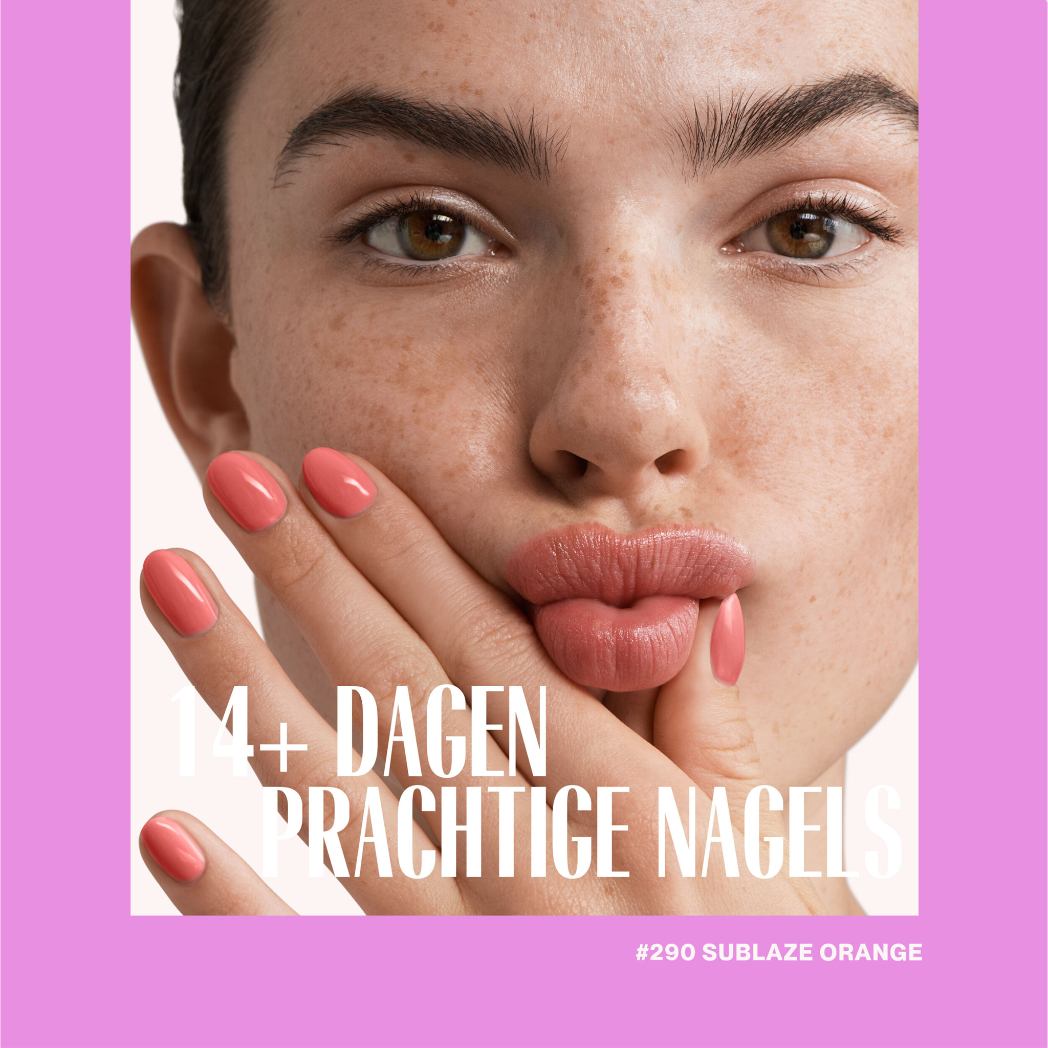 Vernis semi-permanent - 290 Sunblaze Orange - 15 ml