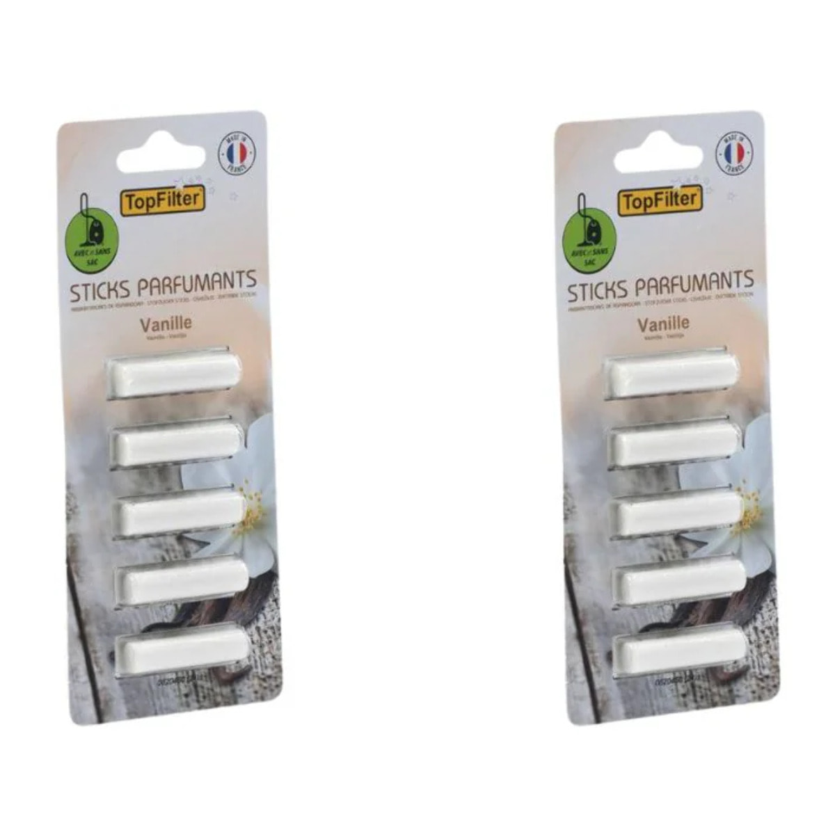 Ensemble de 10 parfums pour aspirateur en stick senteur vanille TopFilter