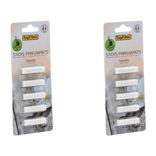 Ensemble de 10 parfums pour aspirateur en stick senteur vanille TopFilter