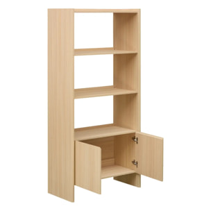 Bibliothèque John rectangulaire 85x180cm beige