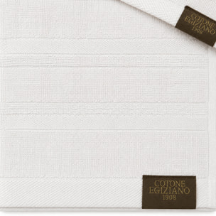 COTONE EGIZIANO Coppia Spugna Lusso 530 gr_40x60+60x110_Bianco