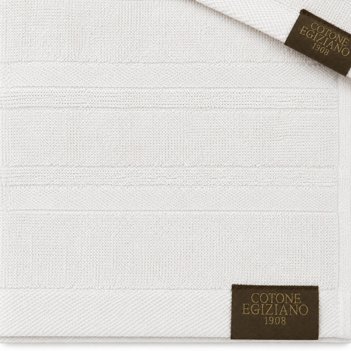 COTONE EGIZIANO Coppia Spugna Lusso 530 gr_40x60+60x110_Bianco