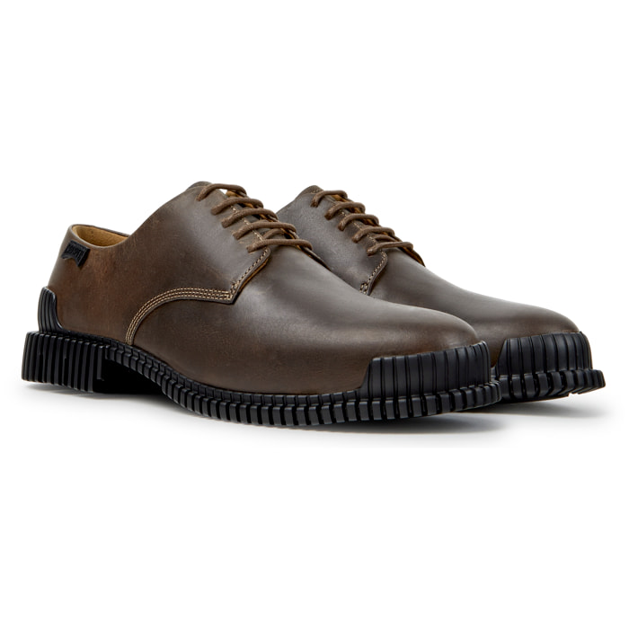 Zapatos de cordones - CAMPER Pix - Beige - Piel nobuk