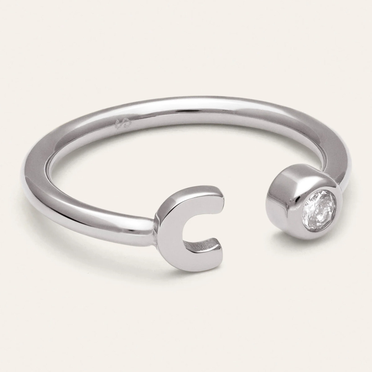 Anello Personalizzato Letter Spark  Acier