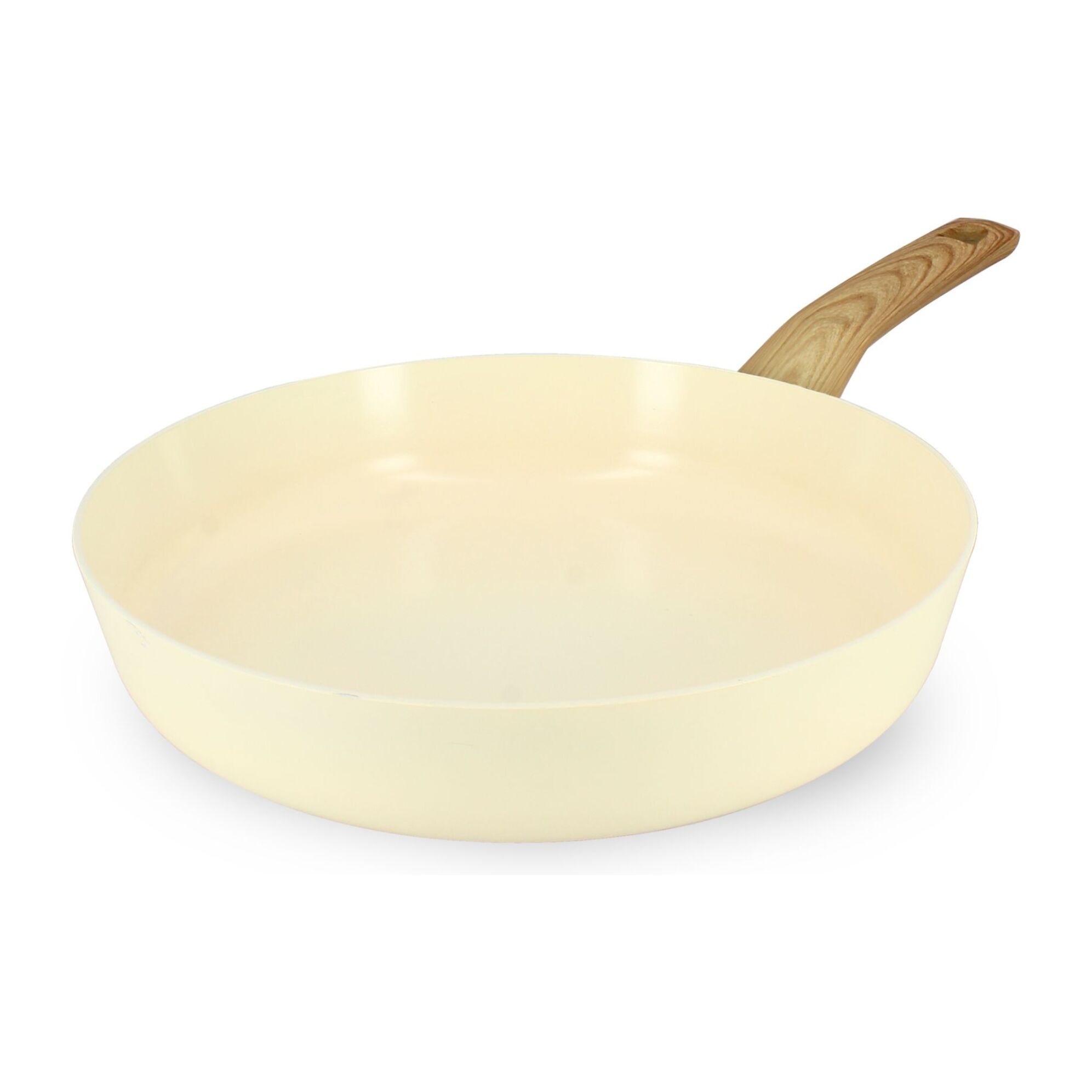 Poêle 28cm avec revêtement céramique crème - tous feux COLORAMA