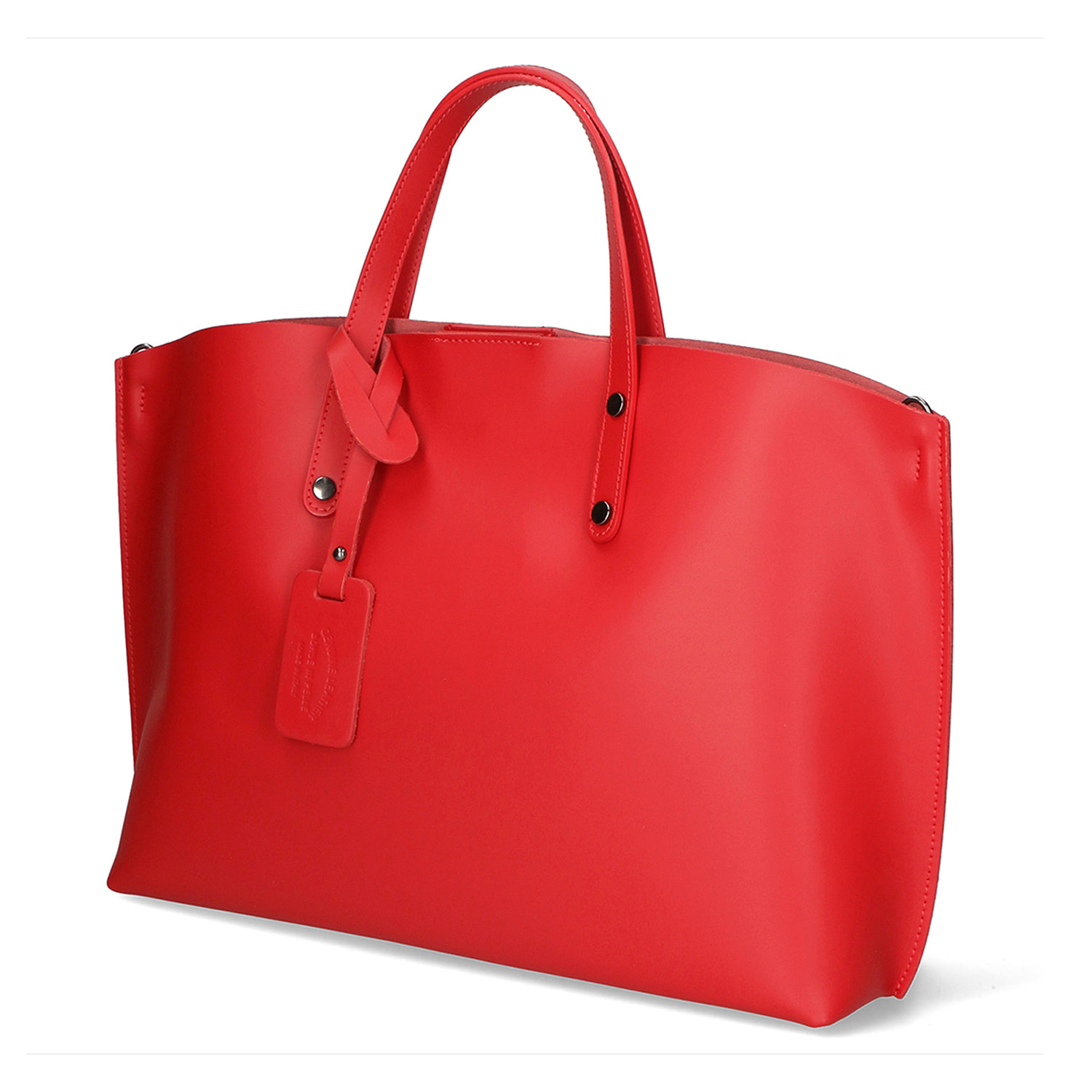 Borsa a spalla da donna In Vera pelle Made in Italy 48x31x11 cm