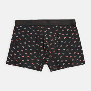 Confezione di boxer e calzini con stampa motociclistica