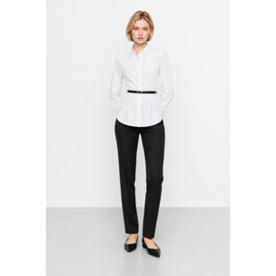 Kocca - Camicia in cotone a maniche lunghe con cintura Donna