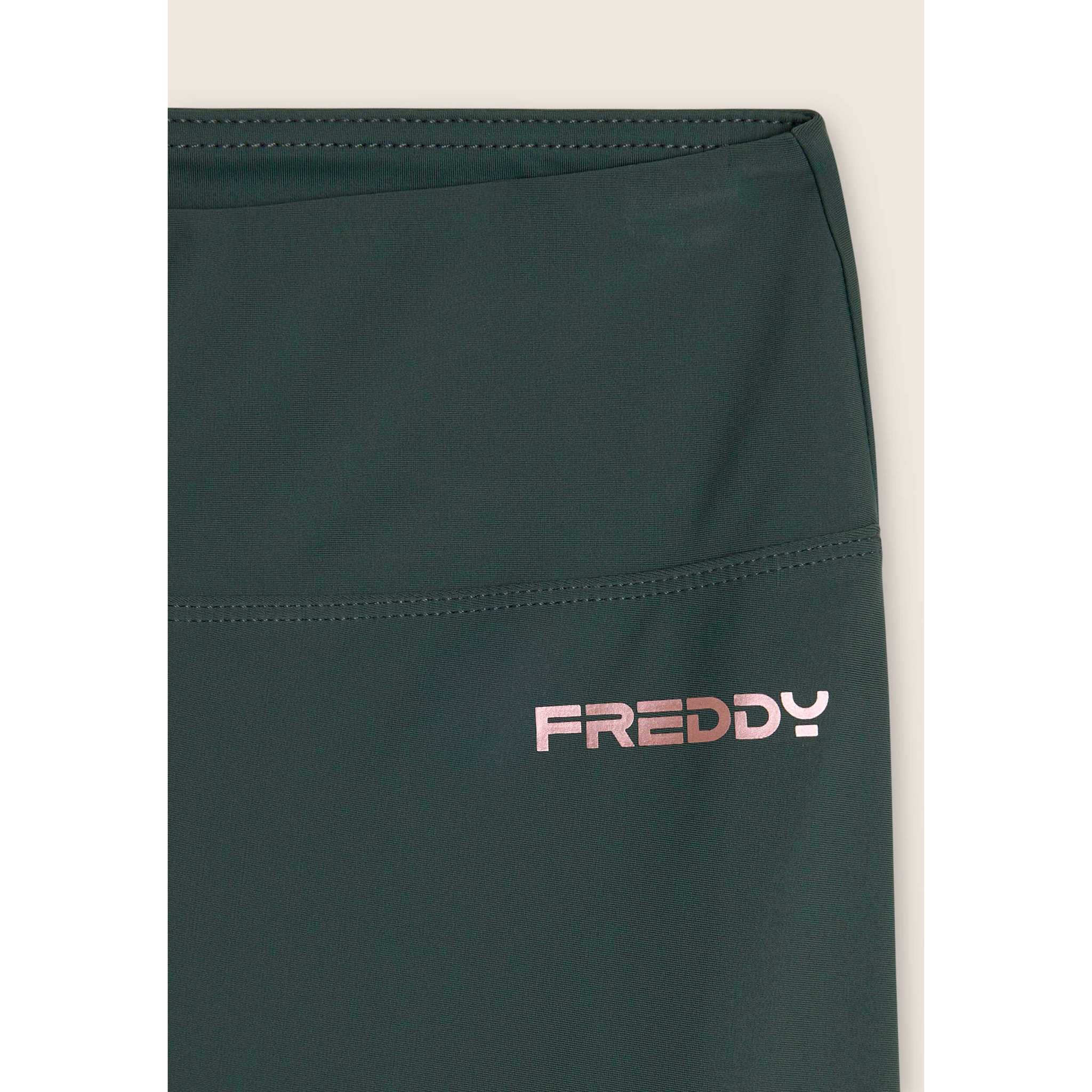 Leggings corsaro vita alta in tessuto tecnico elasticizzato