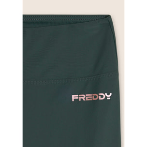 Leggings corsaro vita alta in tessuto tecnico elasticizzato