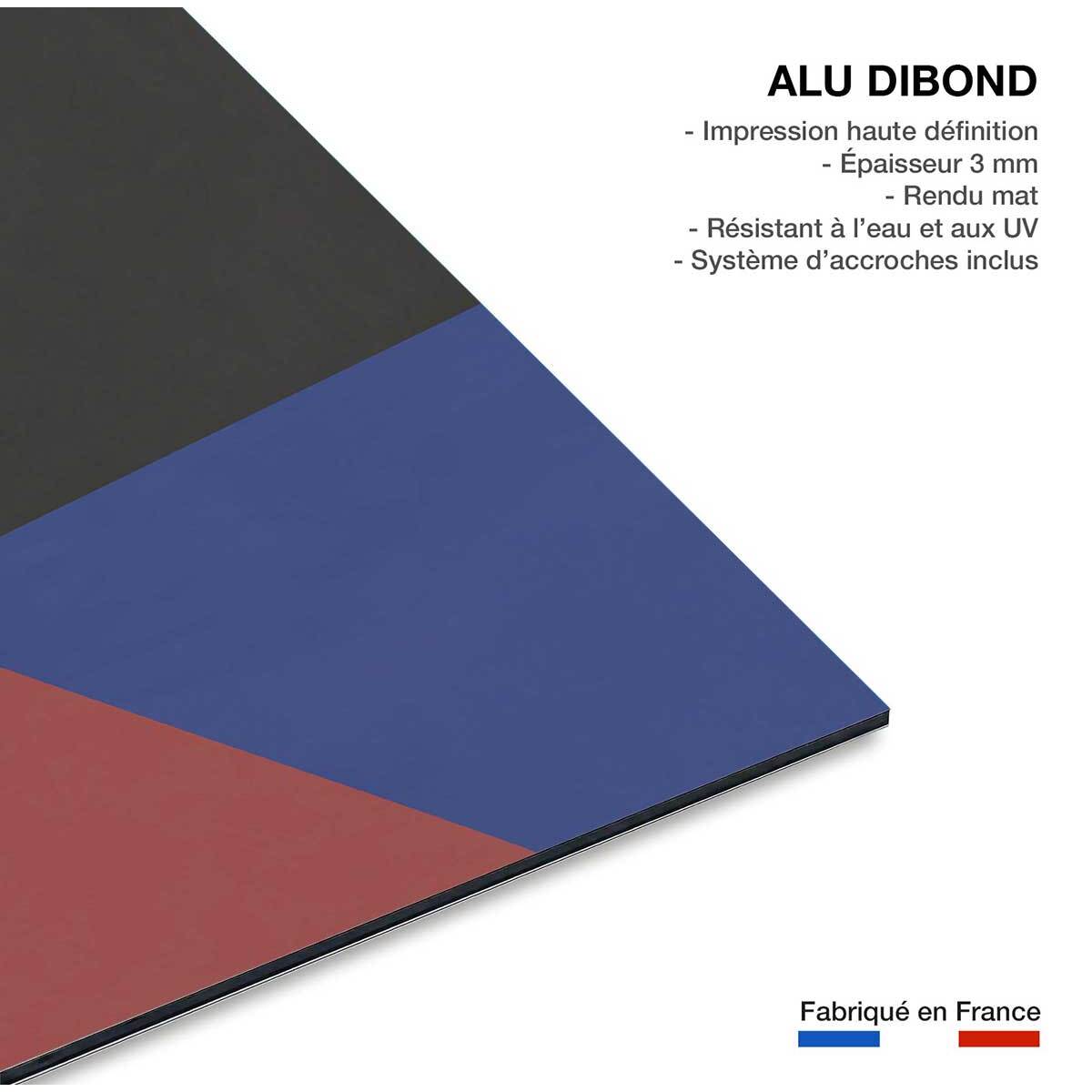 Tableau sunset avenue Tableau alu Dibond