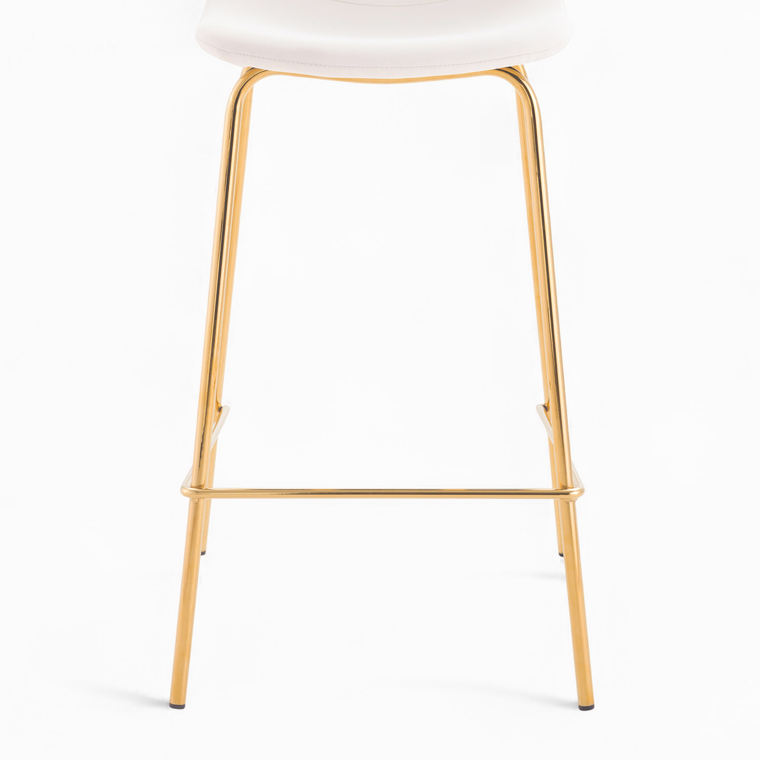 Pack 4 chaises pour îlot central blanches et vertes 65 cm - Henrik