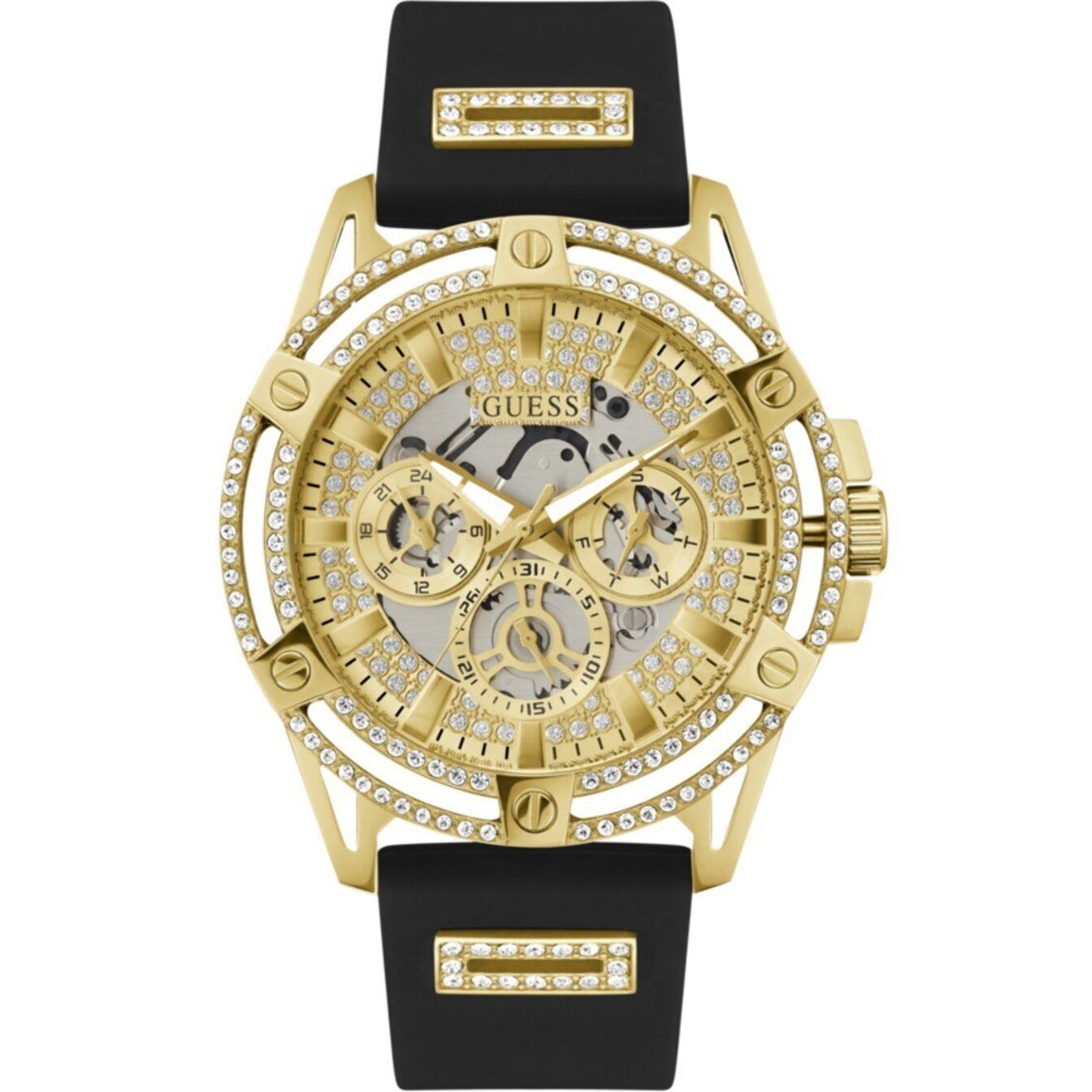 Reloj Guess GW0537G2 Hombre Analogico Cuarzo con Correa de Silicona