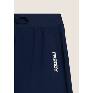 Pantaloni sportivi in jersey stretch con taschino