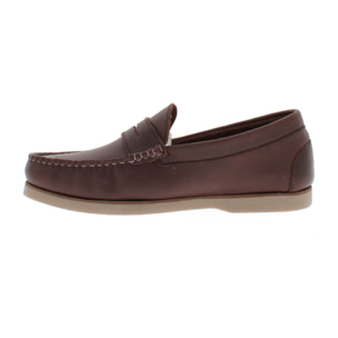 Armata di Mare Scarpe Uomo Mocassini Penny Loafer in Vera Pelle Comfort AMU SS23F389 Burgundy