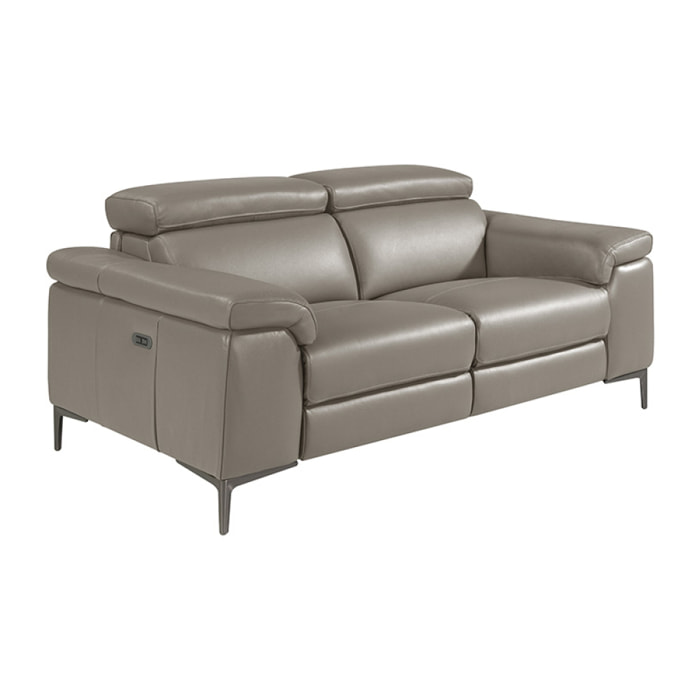 Sofá Angel Cerda 3 plazas en piel de vacuno 214x102x77cm