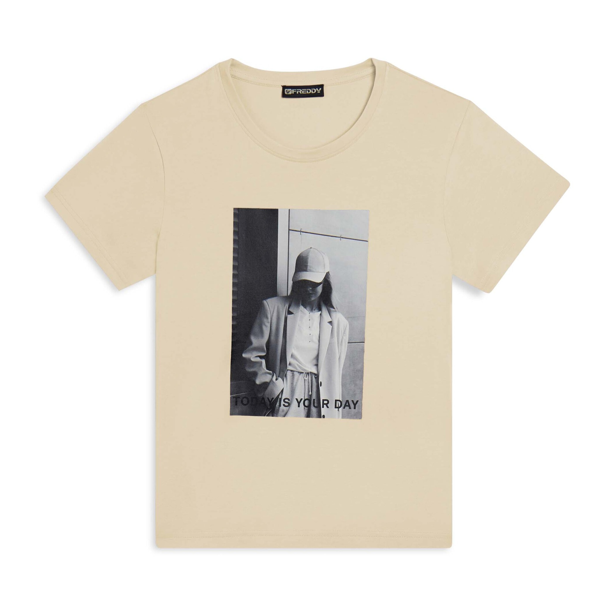 T-shirt donna regular con stampa fotografica