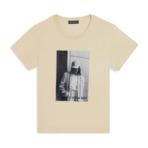 T-shirt donna regular con stampa fotografica