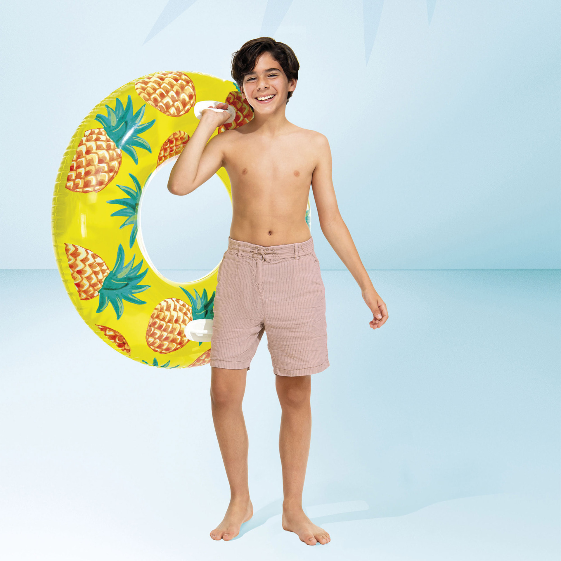 Intex Ciambella Tropicale con Maniglie, Colori Assortiti, 107 cm