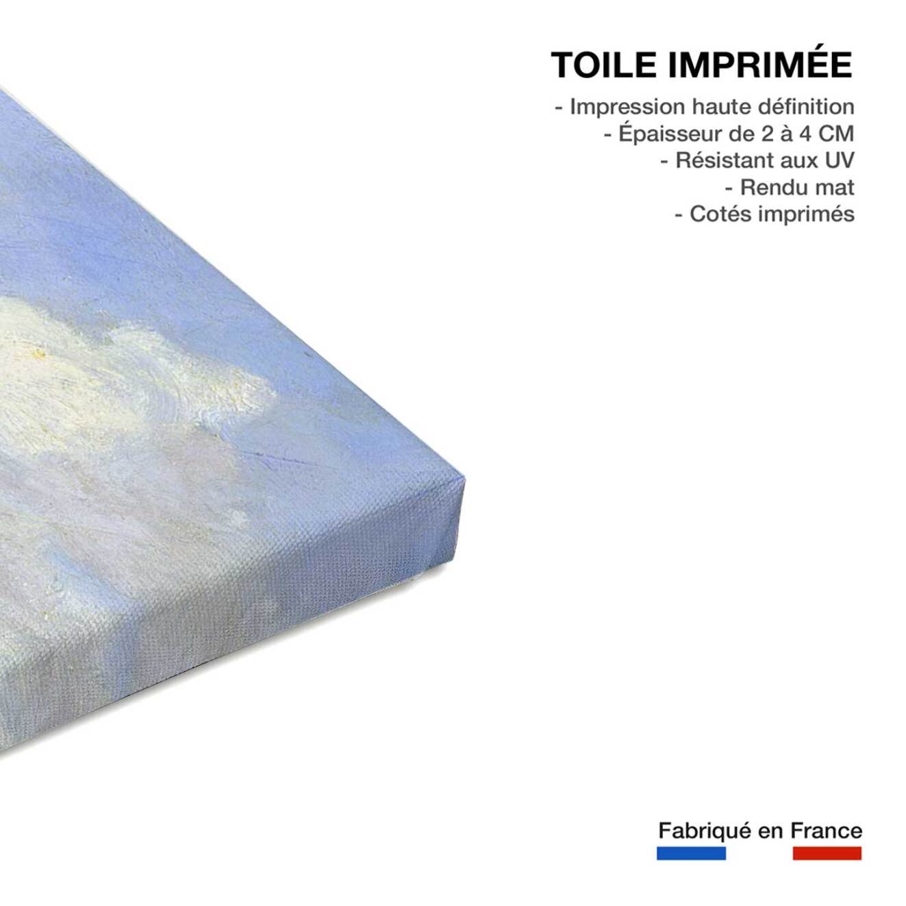 Tableau célèbre scène marine par louis boudin  Toile imprimée