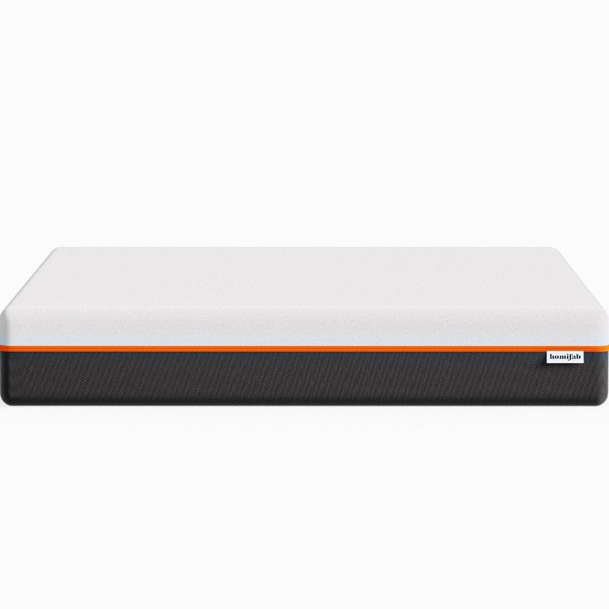 Lit en tissu bouclé + Matelas double confort - WILLIAM & DUAL CONFORT