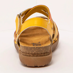 Sandalias 1714 NAPPA YELLOW-ORANGE /RHODES color Yellow-orange