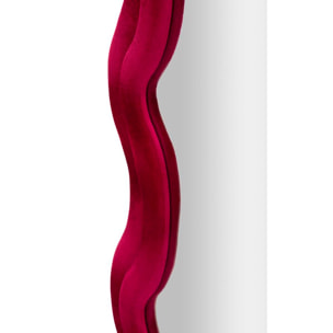 SPECCHIO DA MURO EMILY VELLUTO FUXIA CM 60X6X160 (MISURA SPECCHIO CM 42X144)