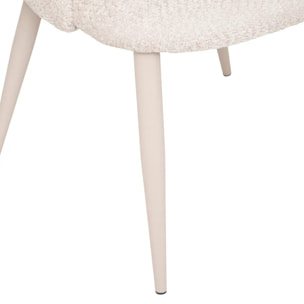 Fauteuil "Celeste" beige L60xp54xH80cm